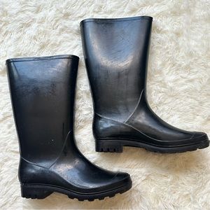 Black Rain Boots - Women’s Size 8 - 9